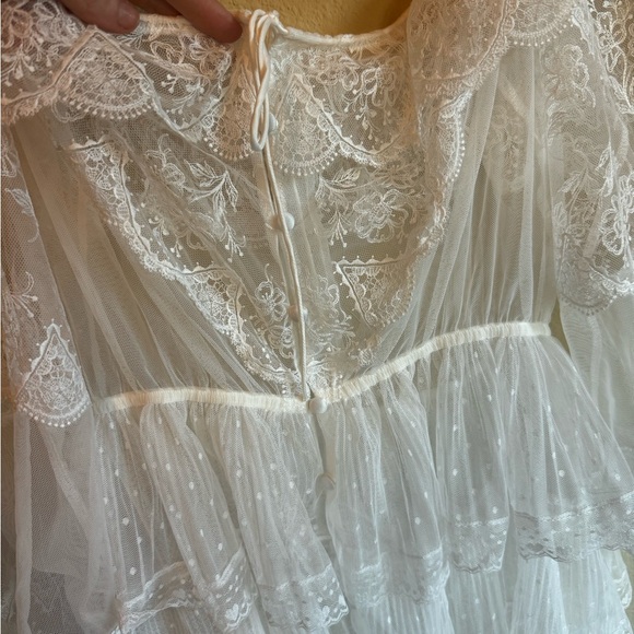 For Love & Lemons Forever Bridal Robe/Dress Size Medium - Picture 5 of 7